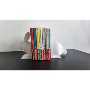 Minimalist Rabbit Bookends - 3D Printed Bunny Bookshelf Decor
